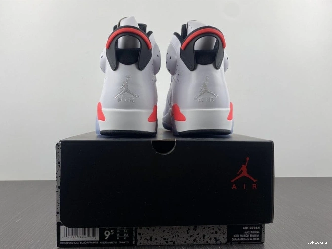 Rep TBkick (2014) White Retro Jordan 6 Infrared 384664-123 0813